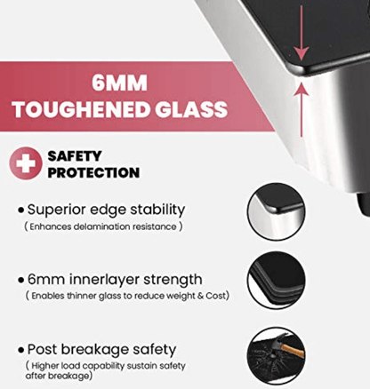 GREENCHEF Crystal Plus 2 Burner Glass Gas Stove (Black , Red), Manual