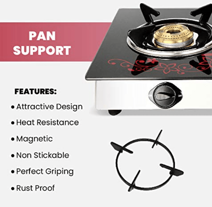 GREENCHEF Crystal Plus 2 Burner Glass Gas Stove (Black , Red), Manual