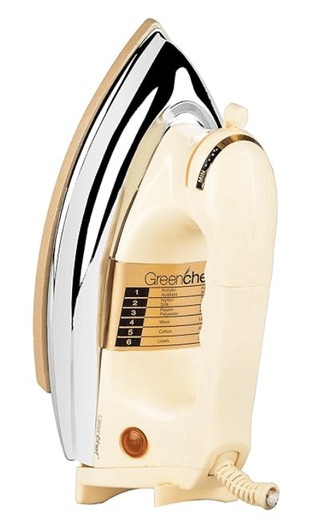 Greenchef D - 907 Quick Heating 1000 W Dry Iron (Yellow)-3
