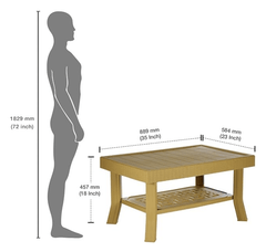 Supreme Vegas Plastic Center Table (Cane), Standard-2