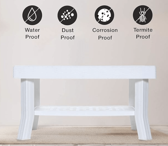 Supreme Vegas Plastic Center Table (Milky White)