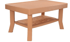 Supreme Vegas Plastic Center Table (Amber Gold)-1