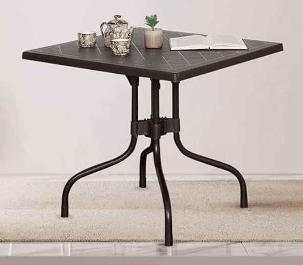 घर के लिए सुप्रीम ऑलिव 4 सीटर प्लास्टिक डाइनिंग टेबल 