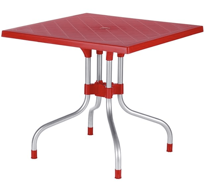 घर के लिए सुप्रीम ऑलिव 4 सीटर प्लास्टिक डाइनिंग टेबल 