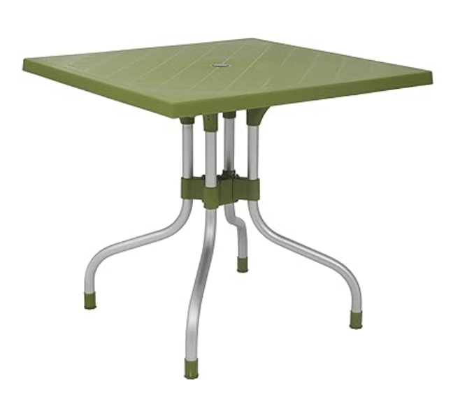 घर के लिए सुप्रीम ऑलिव 4 सीटर प्लास्टिक डाइनिंग टेबल 