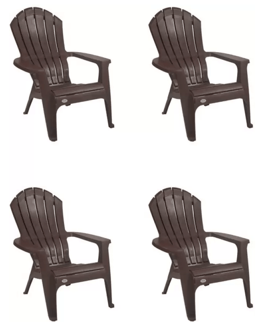 सुप्रीम रिलैक्स 4 कुर्सियों का सेट, ग्लोबस ब्राउन प्लास्टिक कैफेटेरिया कुर्सी (भूरा, 4 का सेट, पहले से असेंबल किया हुआ)