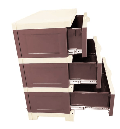 சுப்ரீம் ஃப்யூஷன் DR-3 பல்நோக்கு பிளாஸ்டிக் சேமிப்பு பெட்டி (பழுப்பு மற்றும் பழுப்பு) 