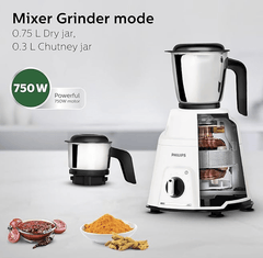 PHILIPS Mixer Grinder 750 Watt, 3 in 1 (Mixer Grinder + Juicer + Food Processor) 4 Jar and Motor with 5 yr Warranty. (HL7763/00)-5
