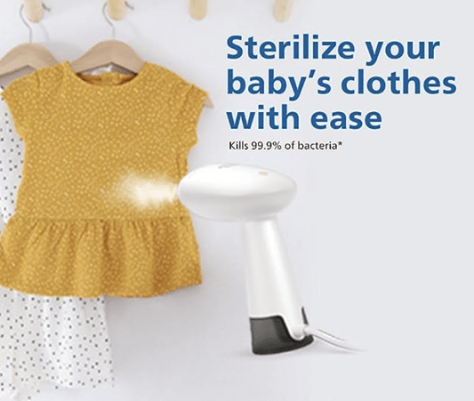 PHILIPS Handheld Garment Steamer STH1010/10 - Compact, Convenient Vertical Steaming, 900 Watt Quick Heat Up, up to 18g/min steam, Kills 99.9%* Bacteria