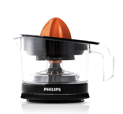 பிலிப்ஸ் சிட்ரஸ் பிரஸ் ஜூஸர் HR2777/00, கருப்பு &amp; டிரான்ஸ்பரன்ட், நடுத்தரம் 