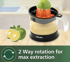 PHILIPS Citrus Press Juicer HR2777/00, Black &amp; Transparent, Medium-5