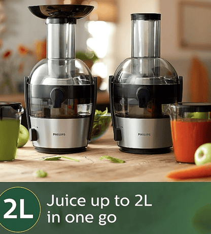 फिलिप्स विवा कलेक्शन HR1863/20 2-लीटर जूसर (काला/सिल्वर), 800 वाट 