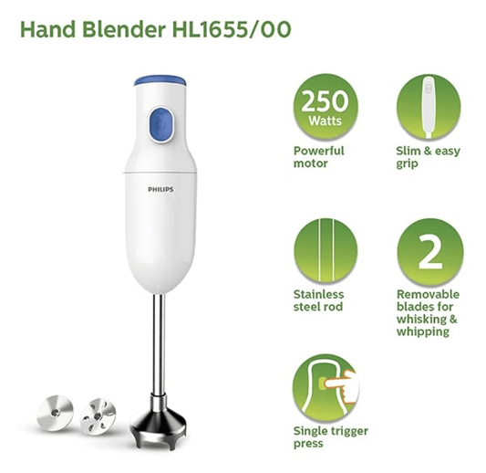 PHILIPS HL1655/00 Hand Blender, 250W