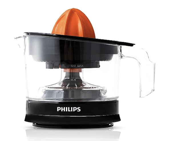 PHILIPS Citrus Press Juicer HR2788/00, Black &amp; Transparent, Medium