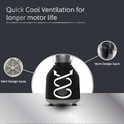 Philips HL7756/00 Mixer Grinder 750 Watt, 3 Stainless Steel Multipurpose Jars with 3 Speed Control and Pulse function (Black)