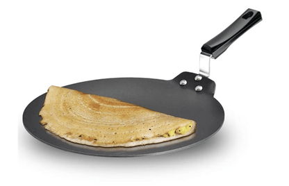 Hawkins Futura Nonstick Dosa Tava, Diameter 28 cm, Thickness 4.88 mm, Black (NDT28)