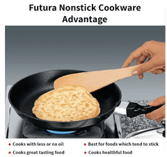 Hawkins Futura 26 cm Frying Pan, Non Stick Fry Pan with Glass Lid, Frypan, Black (NF26G)-4