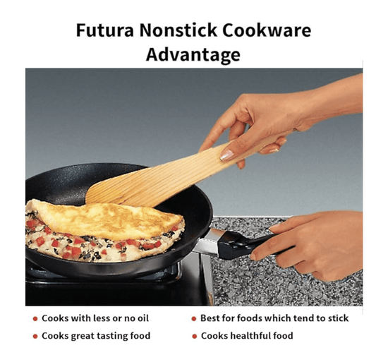 Hawkins Futura 22 cm Frying Pan, Non Stick Fry Pan, Induction Frying Pan, Small Frying Pan, Black (INF22)