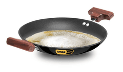 Hawkins Futura Nonstick Breakfast Pan (Appachatty) 0.9 L, 22 cm, 3.25 mm with SS Lid (Black)-1