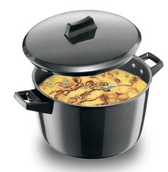 Hawkins Futura Hard Anodised Cook-n-Serve Bowl 5 L, 23 cm, 4.06 mm, Aluminium, Black-1