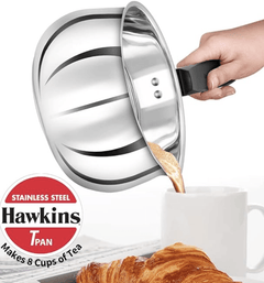 Hawkins 2 Litre Tpan, Stainless Steel Tea Pan with Glass Lid, Induction Sauce Pan, Chai Pan, Saucepan, Silver (SST20G)-2