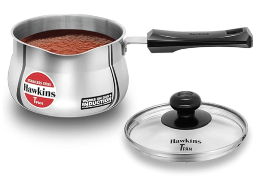 Hawkins Stainless Steel Tpan 1.5L with Glass lid