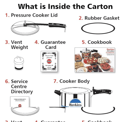 Hawkins 6 Litre Pressure Cooker, Stainless Steel Cooker, Induction Cooker, Silver (HSS60)