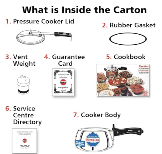 Hawkins Stainless Steel Contura Induction Compatible Pressure Cooker, 1.5 Litre, Silver (SSC15)