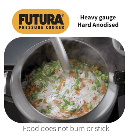 Hawkins Futura 3 Litre Pressure Cooker, Hard Anodised Inner Lid Pressure Cooker, Induction Cooker, Pan Cooker, Black (IFP30)