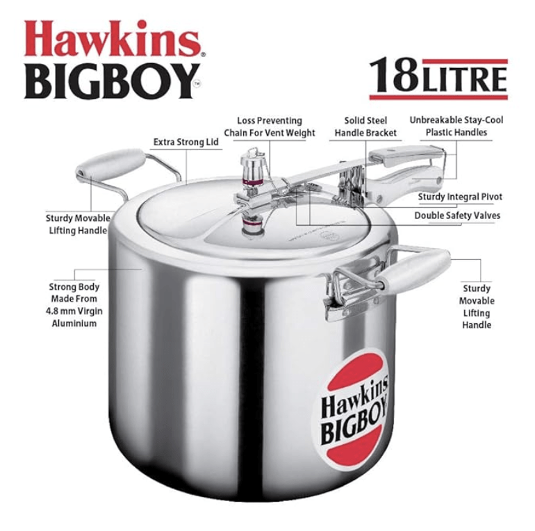 Hawkins BigBoy 18L Pressure Cooker-3
