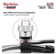 Hawkins 2 Litre Instaa Pressure Cooker, Induction Inner Lid Cooker, Tall Body Hard Anodised Cooker, Best Black Cooker, Black (IIH2T)-3