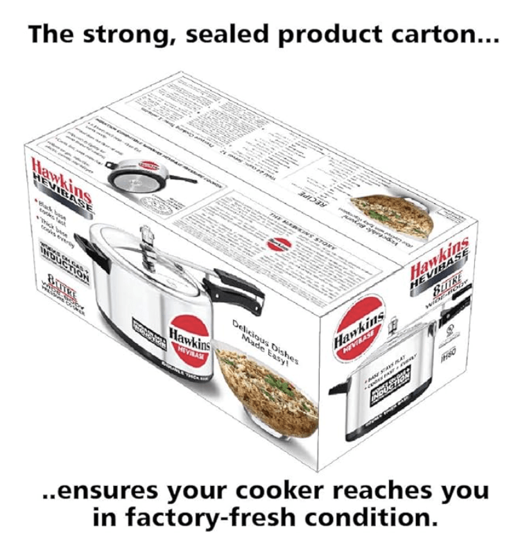 Hawkins Hevibase 8 Litre Pressure Cookers Induction Compatible-4