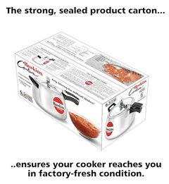 Hawkins Contura Aluminium Inner Lid Pressure Cooker, 6.5 Litre, Silver (HC65)-2