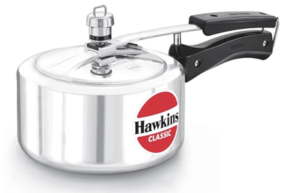 Hawkins Classic Aluminium Inner Lid Pressure Cooker, 2 Litre, Silver (CL20)