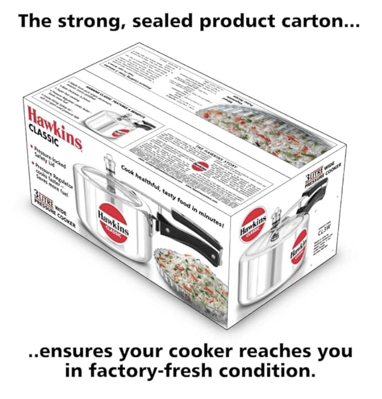 Hawkins Classic 3L (Wide) Pressure Cooker
