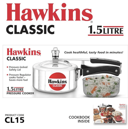 Hawkins Classic 1.5L Pressure Cooker