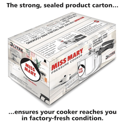 Hawkins 3 Litre Miss Mary Pressure Cooker, Inner Lid Cooker, Silver (MM30)-2