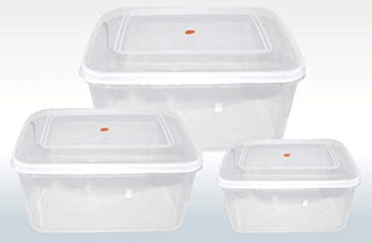 Nakoda Plastic Small Container Box (10l+7l+4 LTR) (set of 3)