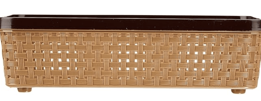 Nakoda 111 Dune Storage Basket Without Lid Multipurpose Use for Kitchen & Home Organiser Box for Fruits Vegetables, Toys, Stationary items, Color May Vary, (286 x 209 x 80)