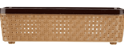 Nakoda 111 Dune Storage Basket Without Lid Multipurpose Use for Kitchen & Home Organiser Box for Fruits Vegetables, Toys, Stationary items, Color May Vary, (286 x 209 x 80)