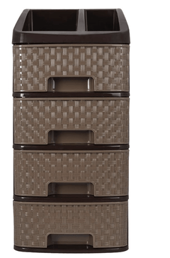 NAKODA Pride 4tier Plastic Modular Drawer System for Kitchen, Offices, Home, Hospitals, Schools, Doctors, Beauty Parlour, Saloons (Dimension Front w 17*Side l 20* H 30.5 cm)-6