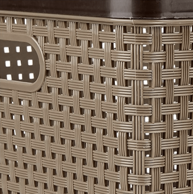 Nakoda 666 Dune Storage Basket Without Lid Multipurpose Use for Kitchen & Home Organiser Box for Fruits Vegetables, Toys, Stationary items, Color May Vary, (330 x 242 x 175)