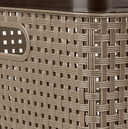 Nakoda 666 Dune Storage Basket Without Lid Multipurpose Use for Kitchen & Home Organiser Box for Fruits Vegetables, Toys, Stationary items, Color May Vary, (330 x 242 x 175)