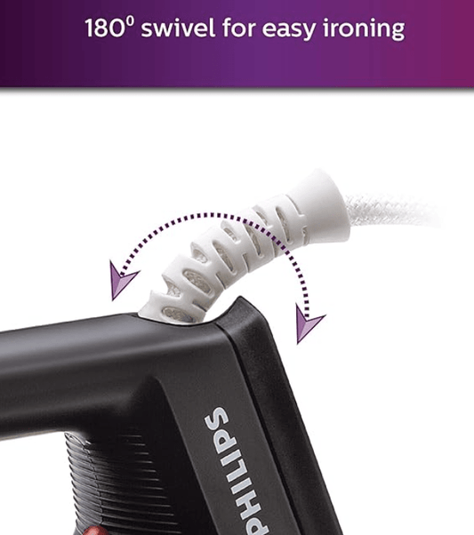 Philips Dry Iron HD1134/28 with 750 Watts Power, linished Soleplate and Temperature Ready Light