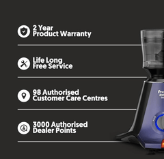 Preethi Zodiac Glitter Mixer Grinder+Food processor I 750 Watt I 2yr Guarantee & Lifelong Free Service I 5 Jars (3 Stainless steel Jars +1 Juicer Jar+1 Master Chef Plus Food processor Jar)-MG 264-3