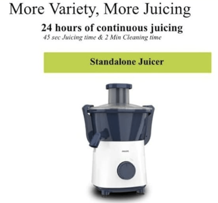 Philips Hl7566/00 Aton 500 Juicer (Deep Azure), 500 Watts-2