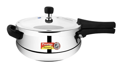 Prestige Deluxe Plus Aluminium Outer Lid Mini Pressure Handi, 5 Litre, Silver