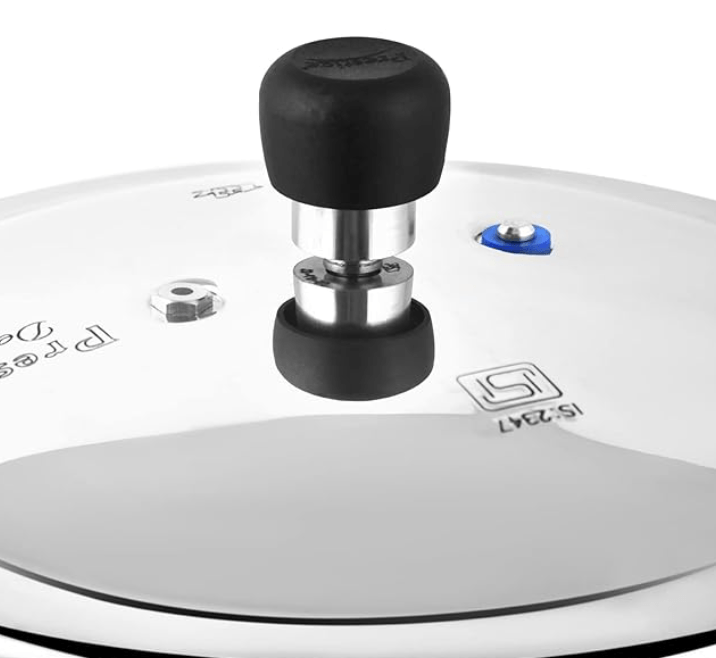 Prestige Deluxe Plus Aluminium Outer Lid Mini Pressure Handi, 5 Litre, Silver-3