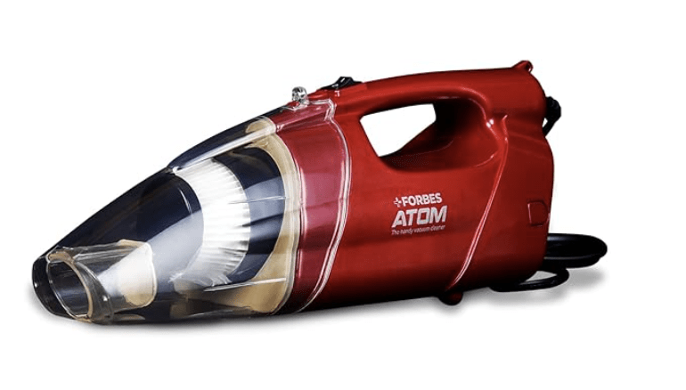 Eureka Forbes Atom 600 Watts Corded Handheld Vacuum Cleaner with Powerful Cyclonic Technology &amp; Washable Filter (Red)