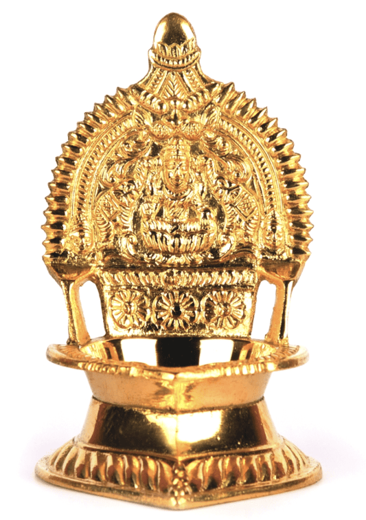 பாரம்பரிய பித்தளை கஜலக்ஷ்மி விளக்கு